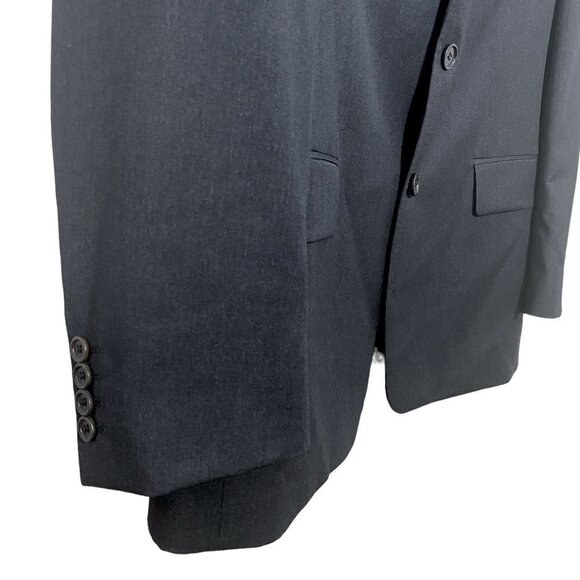 Hugo Boss Mens Blazer 40L Charcoal Light Wool Sport Jacket - Picture 8 of 11